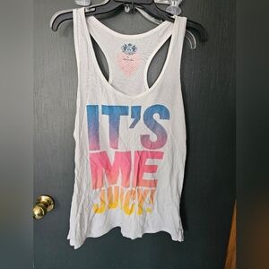 Juicy Couture It's me Jucy tunic tank with ruffle edge bottom